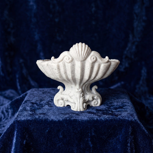 Coast-er seashell tray on navy velvet hero