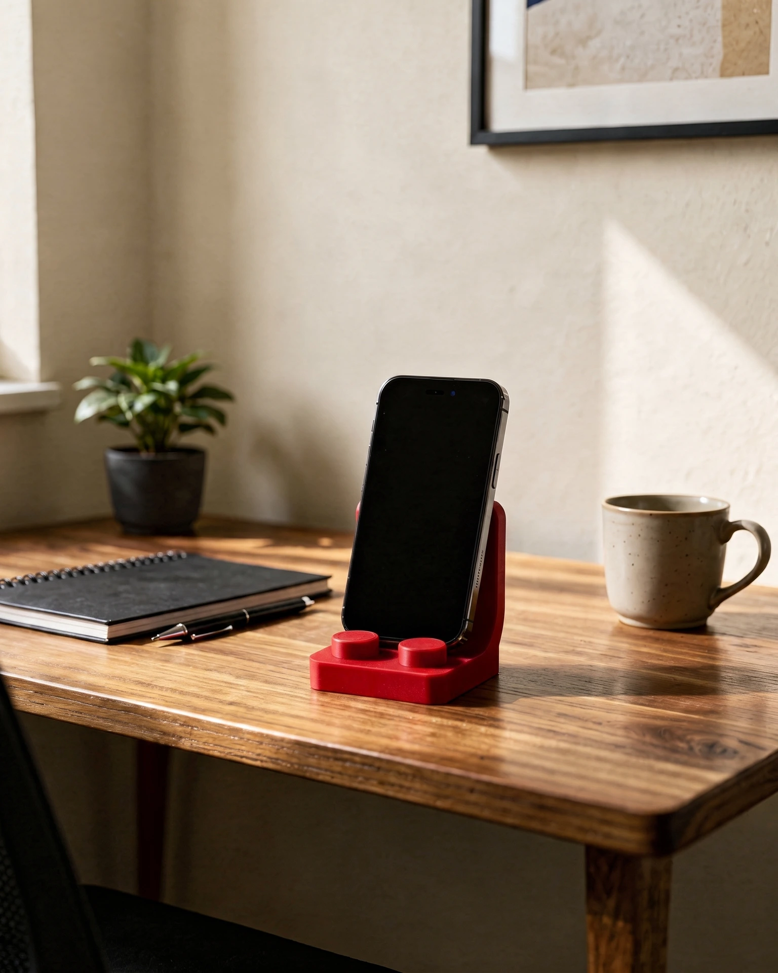 The Brick Phone Stand. A phone holder from Casa Forma, 3D-printed in our studio in India.
